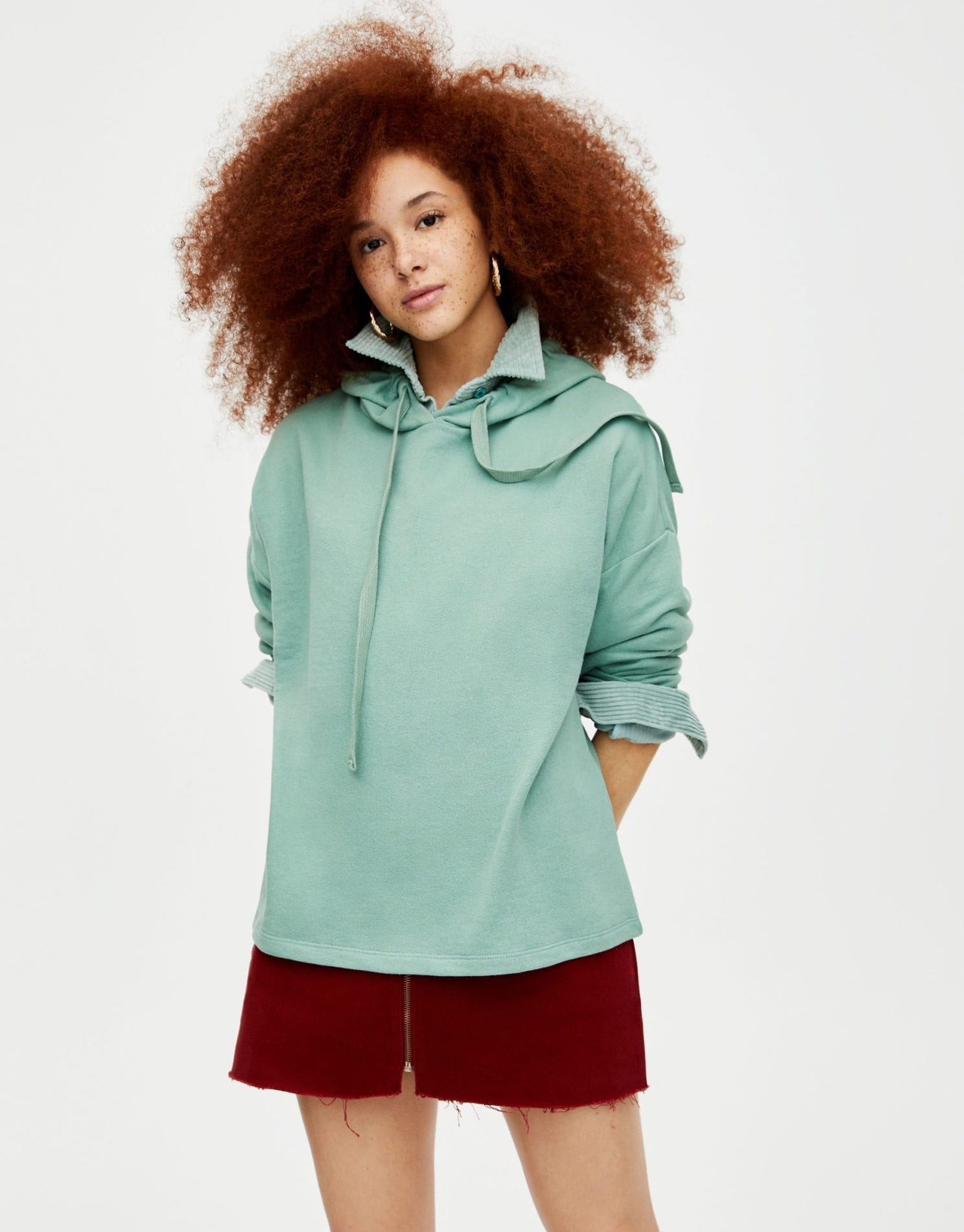 Ribbed Hoodie